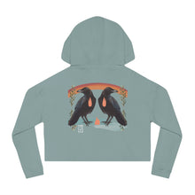 Load image into Gallery viewer, 🌟 Ravens - Cropped Hooded Sweatshirt