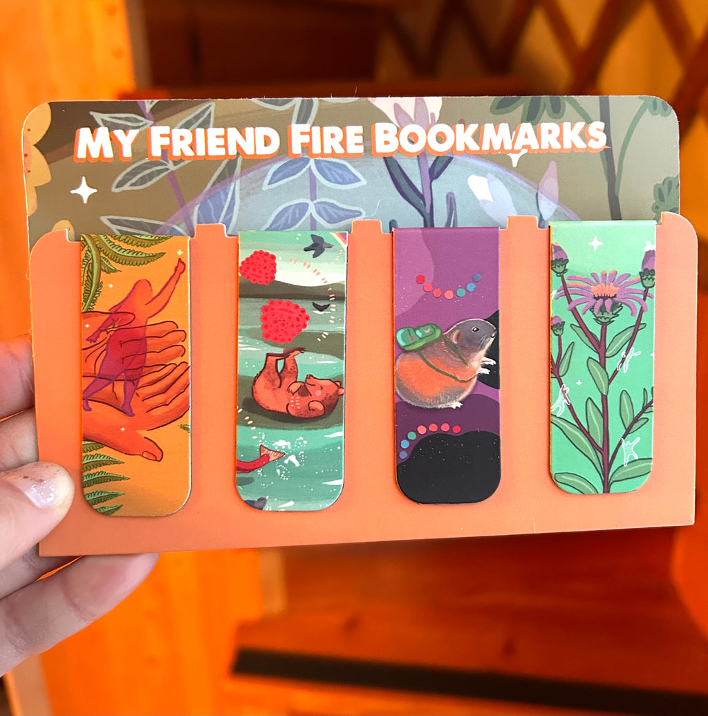 NEW! MY FRIEND FIRE MAGNETIC BOOKMARK SET