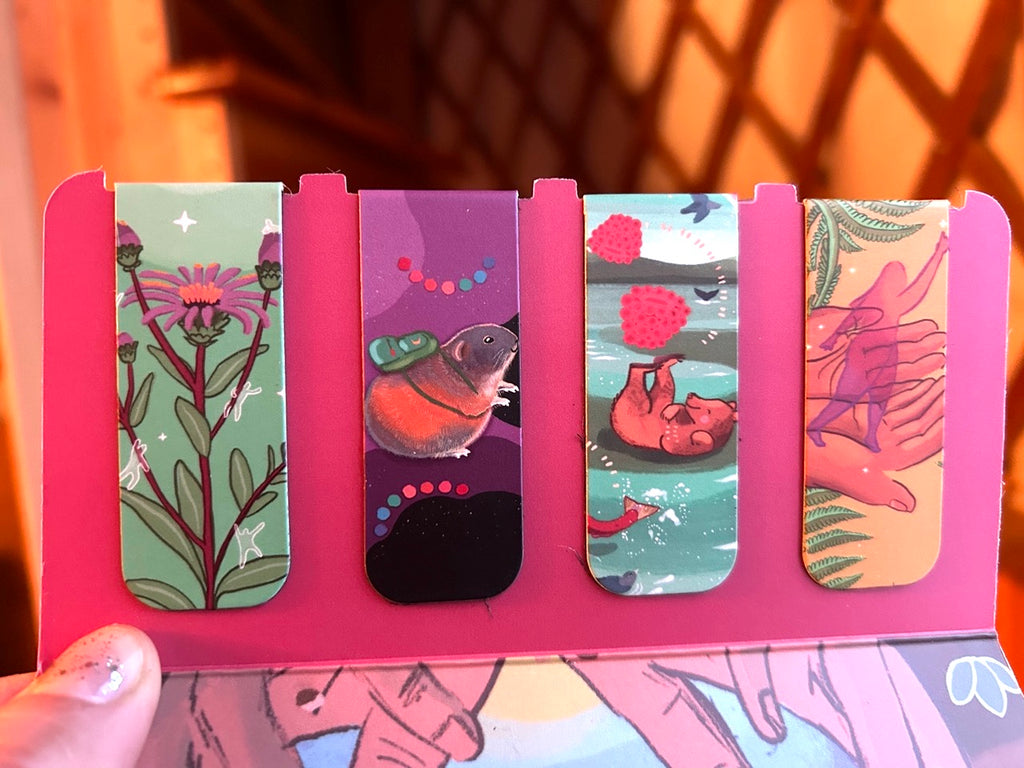 NEW! MY FRIEND FIRE MAGNETIC BOOKMARK SET