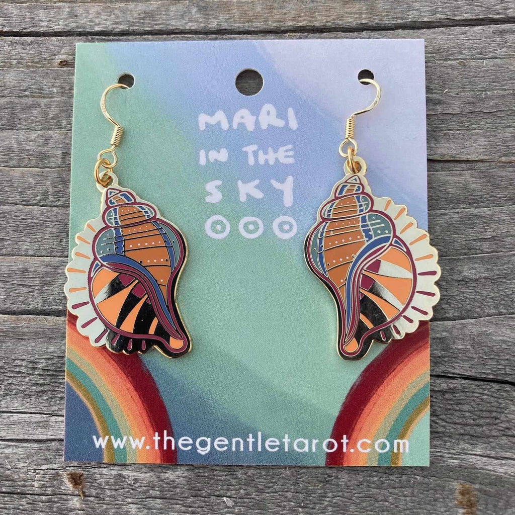 1 LEFT! SECONDS SALE - GENTLE TAROT EARRINGS