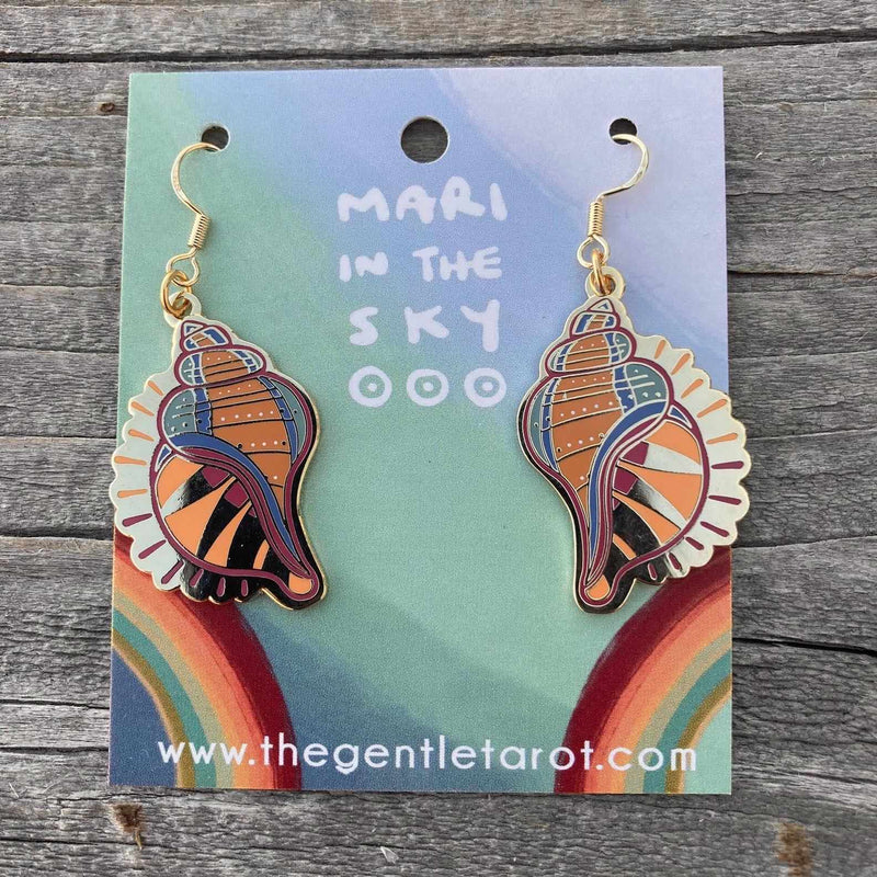 1 LEFT! SECONDS SALE - GENTLE TAROT EARRINGS
