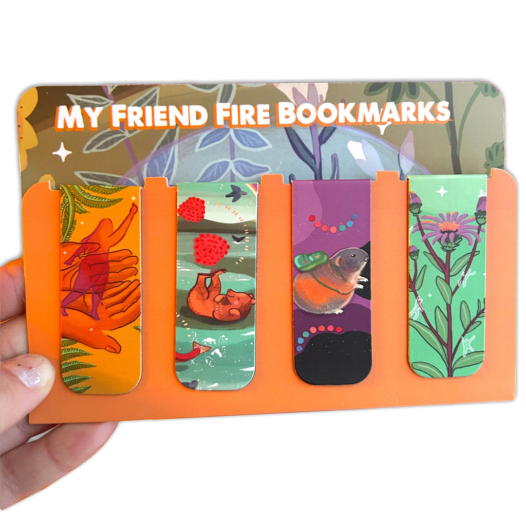NEW! MY FRIEND FIRE MAGNETIC BOOKMARK SET