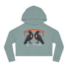 Load image into Gallery viewer, 🌟 Ravens - Cropped Hooded Sweatshirt
